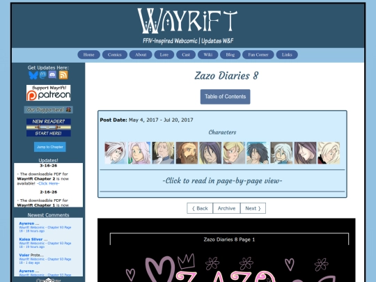 comics/zazo8 screenshot