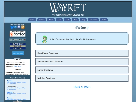 wiki/bestiary screenshot