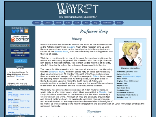 wiki/characters/professor-kory screenshot