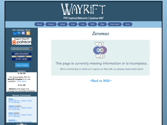 wiki/characters/zeromus screenshot