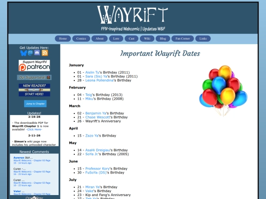 wiki/lore/important-wayrift-dates screenshot