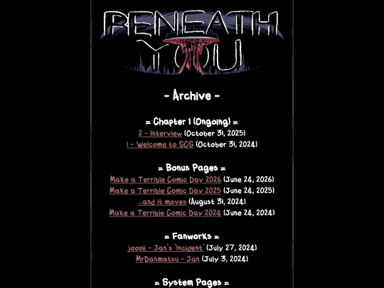 beneathyou/archive screenshot