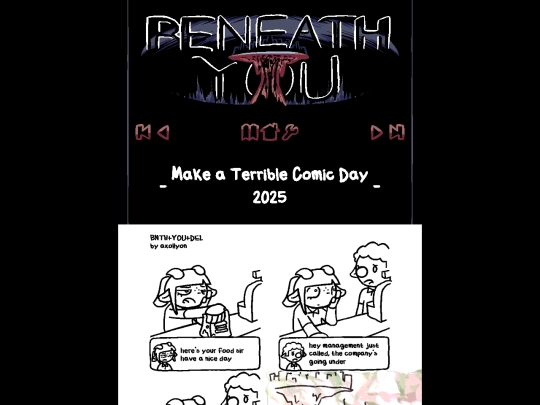 beneathyou/bonus/makeaterriblecomicday2025 screenshot