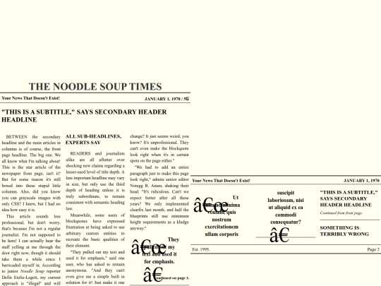 THE NOODLE SOUP TIMES screenshot