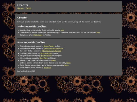 Twitchwebsite/credits screenshot