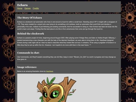 Twitchwebsite/echara screenshot