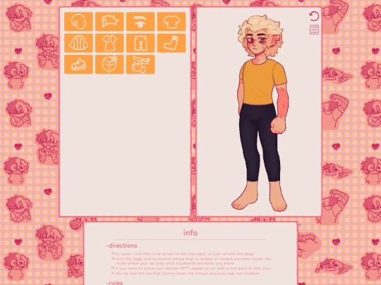 hunterdressup screenshot
