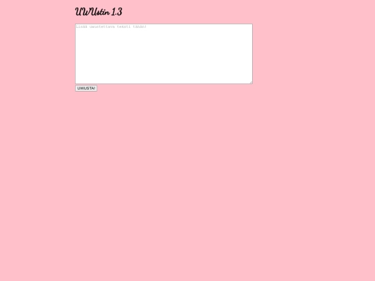 tyokalut/uwustin screenshot