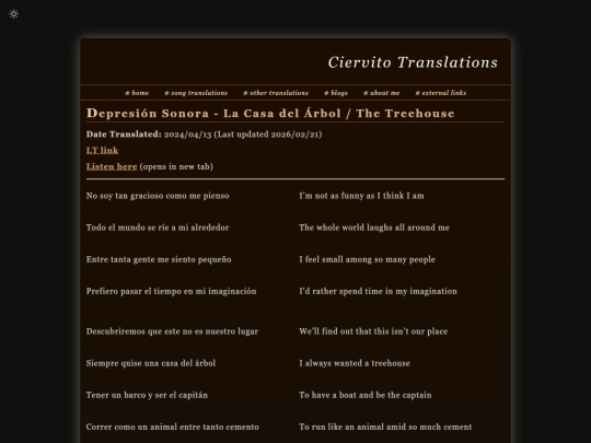 songtls/depresionsonora/lacasadelarbol screenshot