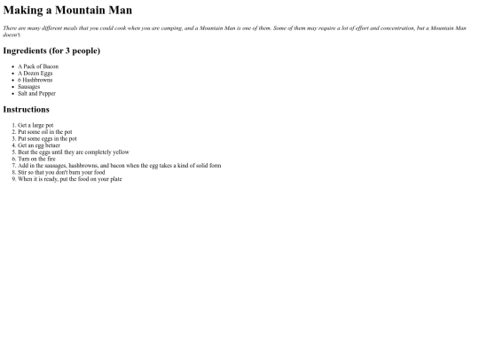 HowToMakeMountainMan screenshot
