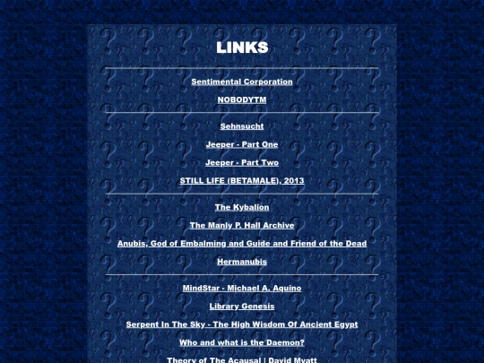 links screenshot