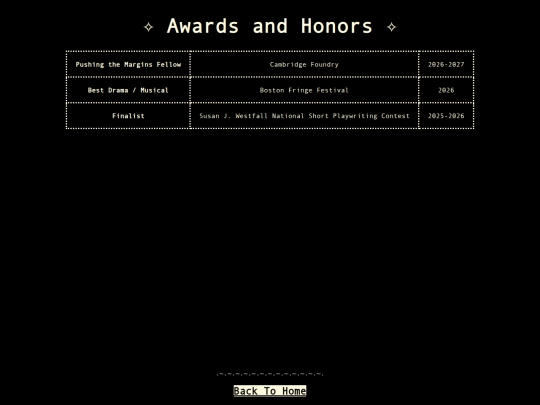 awards screenshot