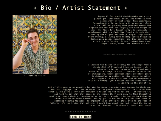 bio screenshot
