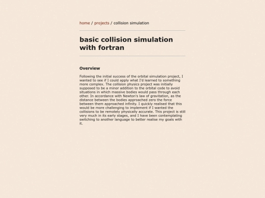 collisionsim screenshot