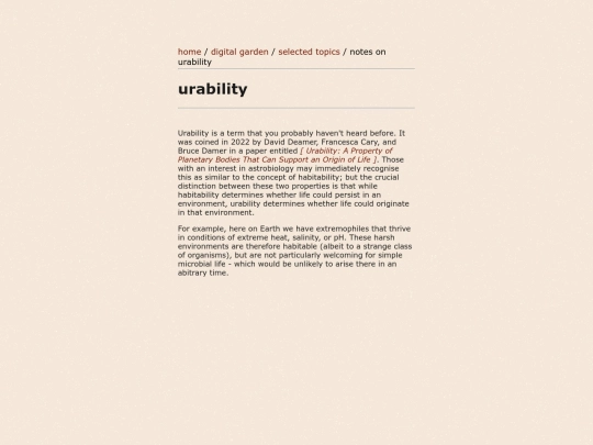 urability screenshot