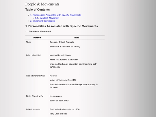 notes/history/movements screenshot