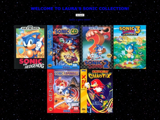 soniccollection/selection screenshot