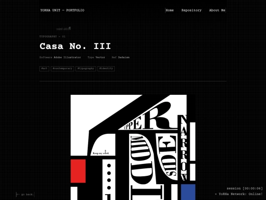 navigation/hobbies/typography/1-casa_3/content screenshot