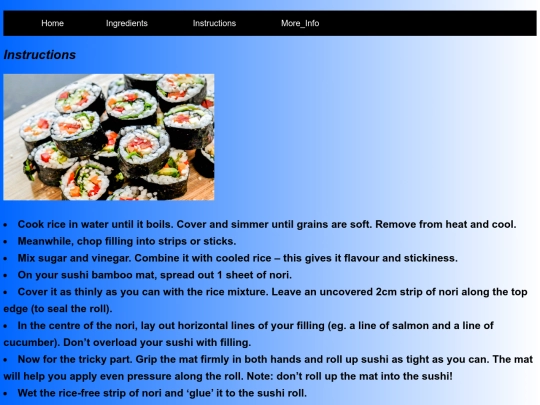 Instructions screenshot