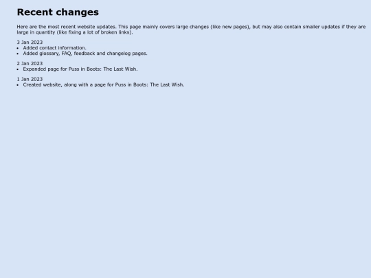 changelog screenshot