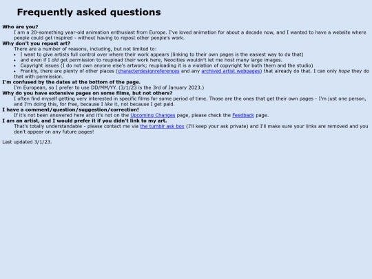 faq screenshot