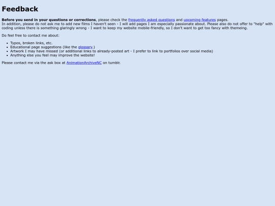 feedback screenshot