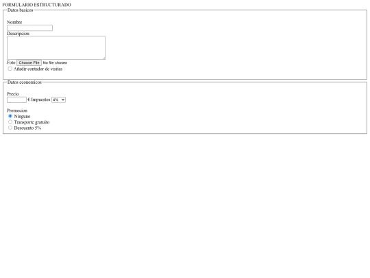 pruebaformulario screenshot
