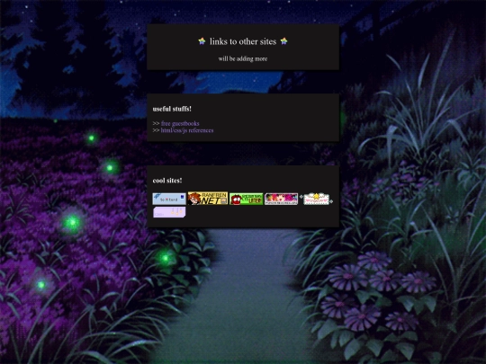 links screenshot
