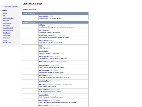 geog3530/code10/mxn.Marker screenshot
