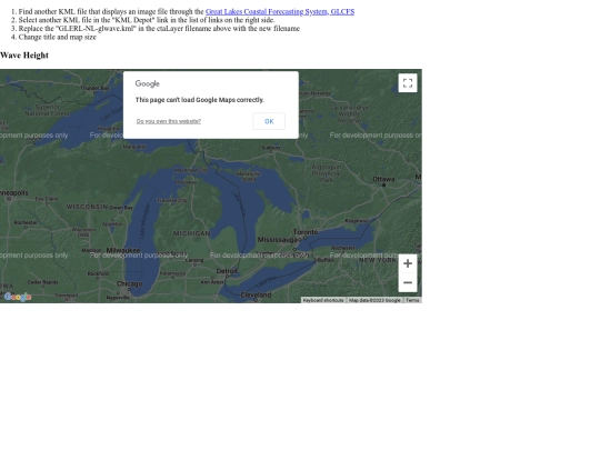 geog3530/code16/16_08_KML_Great_Lakes_waves screenshot