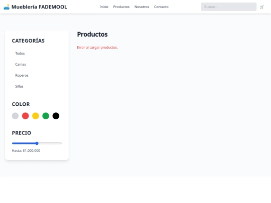 pages/productos screenshot