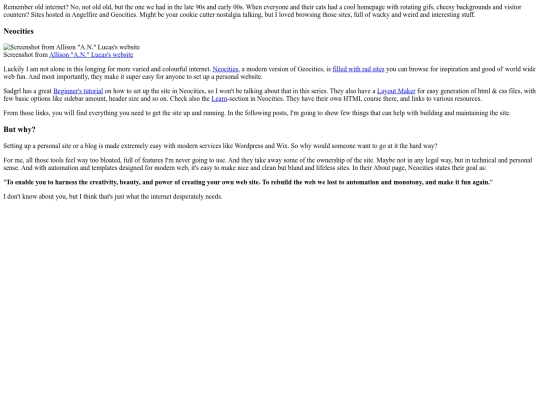 blog/Creating a personal site 0 screenshot