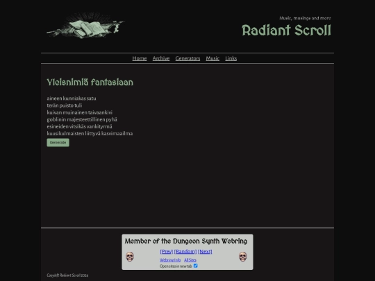 generators screenshot