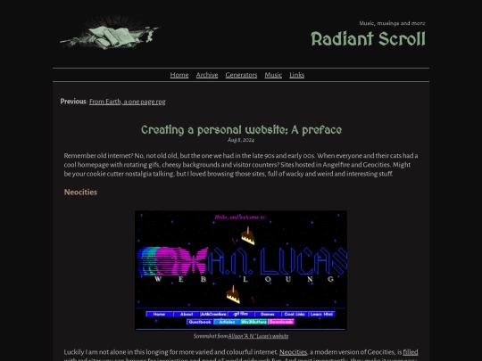 posts/2024-08-08-creating-a-personal-website-a-preface screenshot