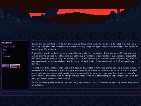 about-me screenshot