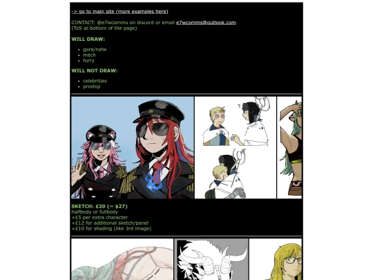 commissions screenshot