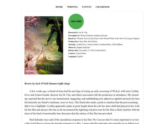 WICKEDREVIEW screenshot