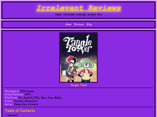 reviews/2026/tangle-tower screenshot