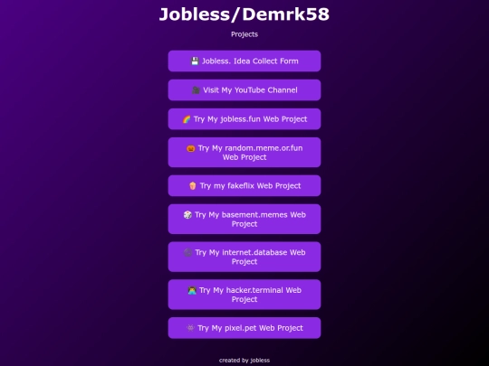projects screenshot