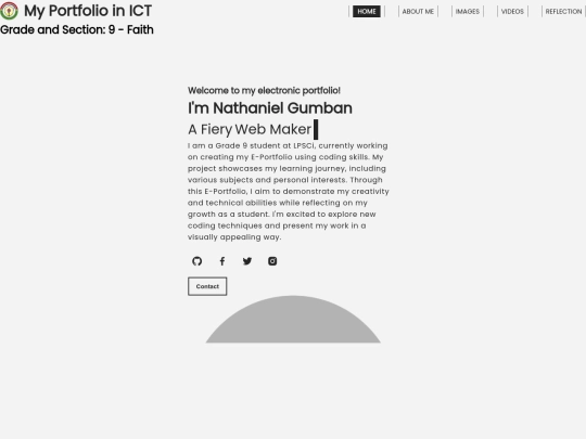 ICTPortfolio(Home) screenshot