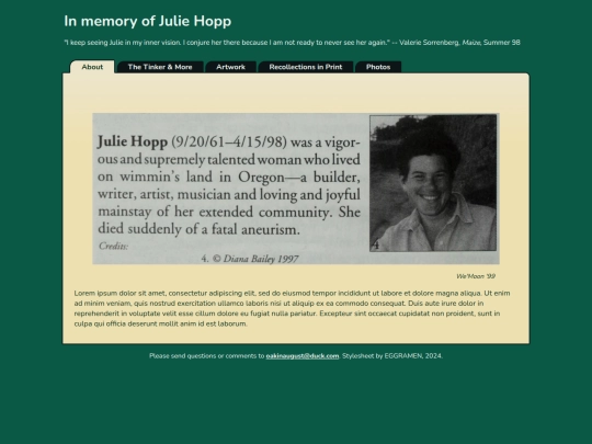 julie screenshot