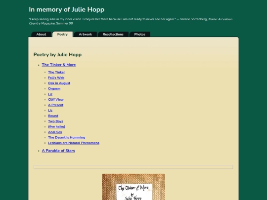 julie/tinker screenshot