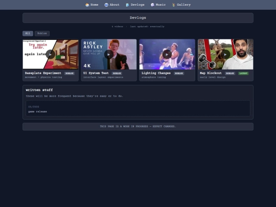 devlogs screenshot