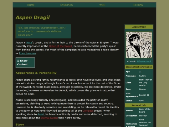 wiki/aspen screenshot