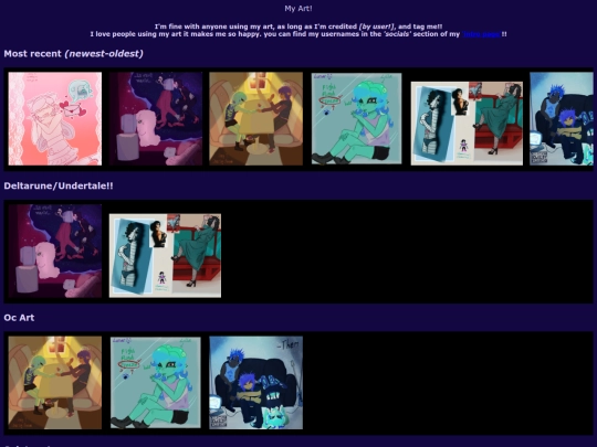 Art-page screenshot
