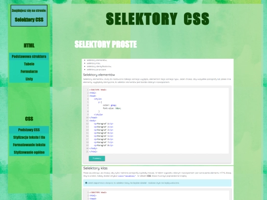 HTML i CSS Tutorial/CSS1.3 screenshot