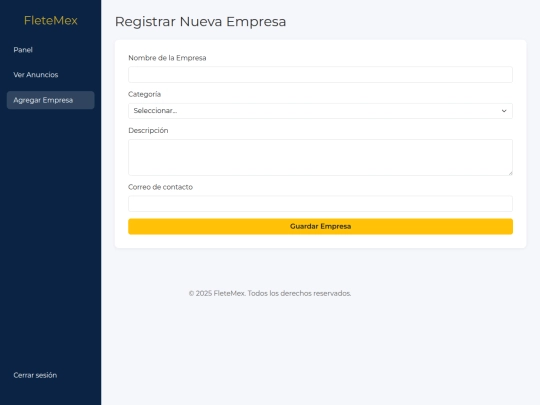 agregar-empresa screenshot