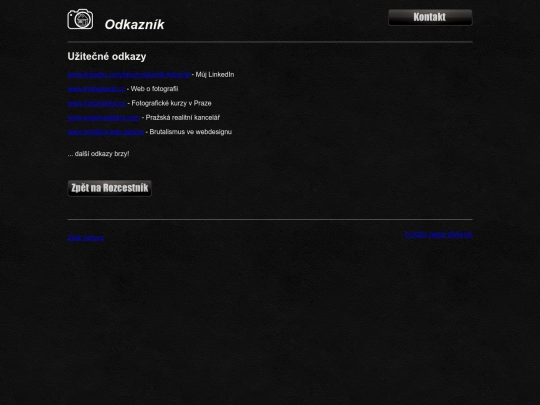 odkazy screenshot