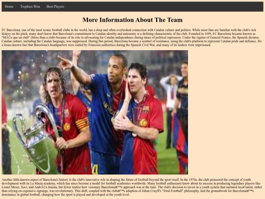 information screenshot