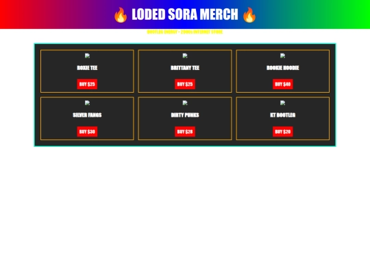 merch screenshot